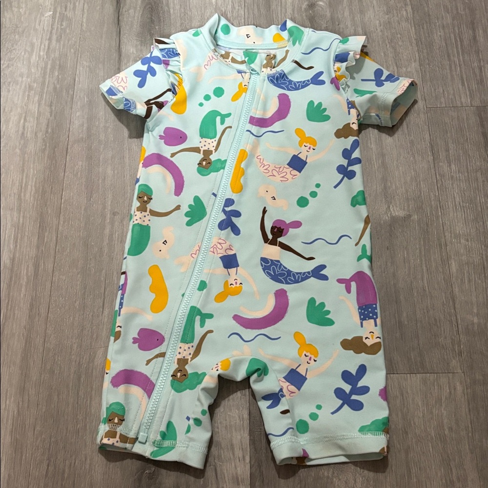 Carter's mermaid short sleeve swimsuit